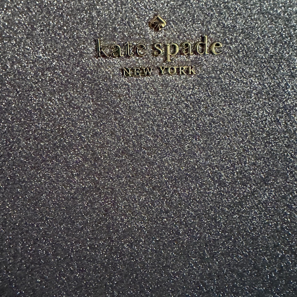 Kate Spade Tinsel Lilac Frost Purple Glitter Shoulder Tote Bag - Picture 9 of 16